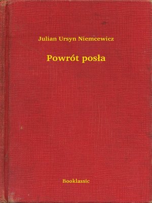 cover image of Powrót posła